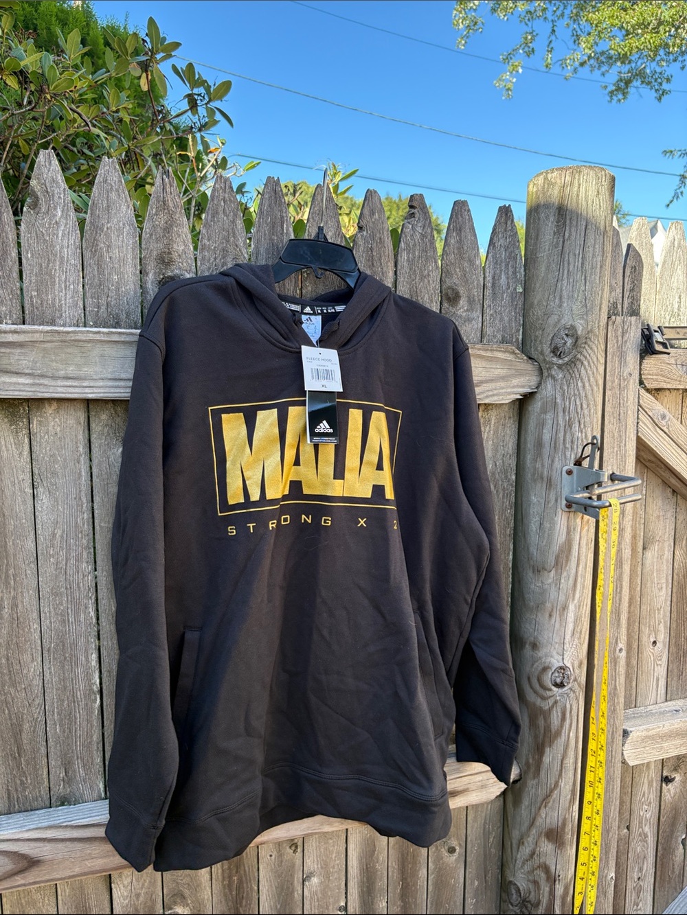 Adidas XL Malia Strong cotton blend hoodie. NWT!!